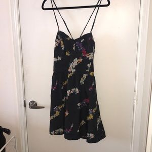 Floral Sun Dress with Smocked Back and Tie Detail